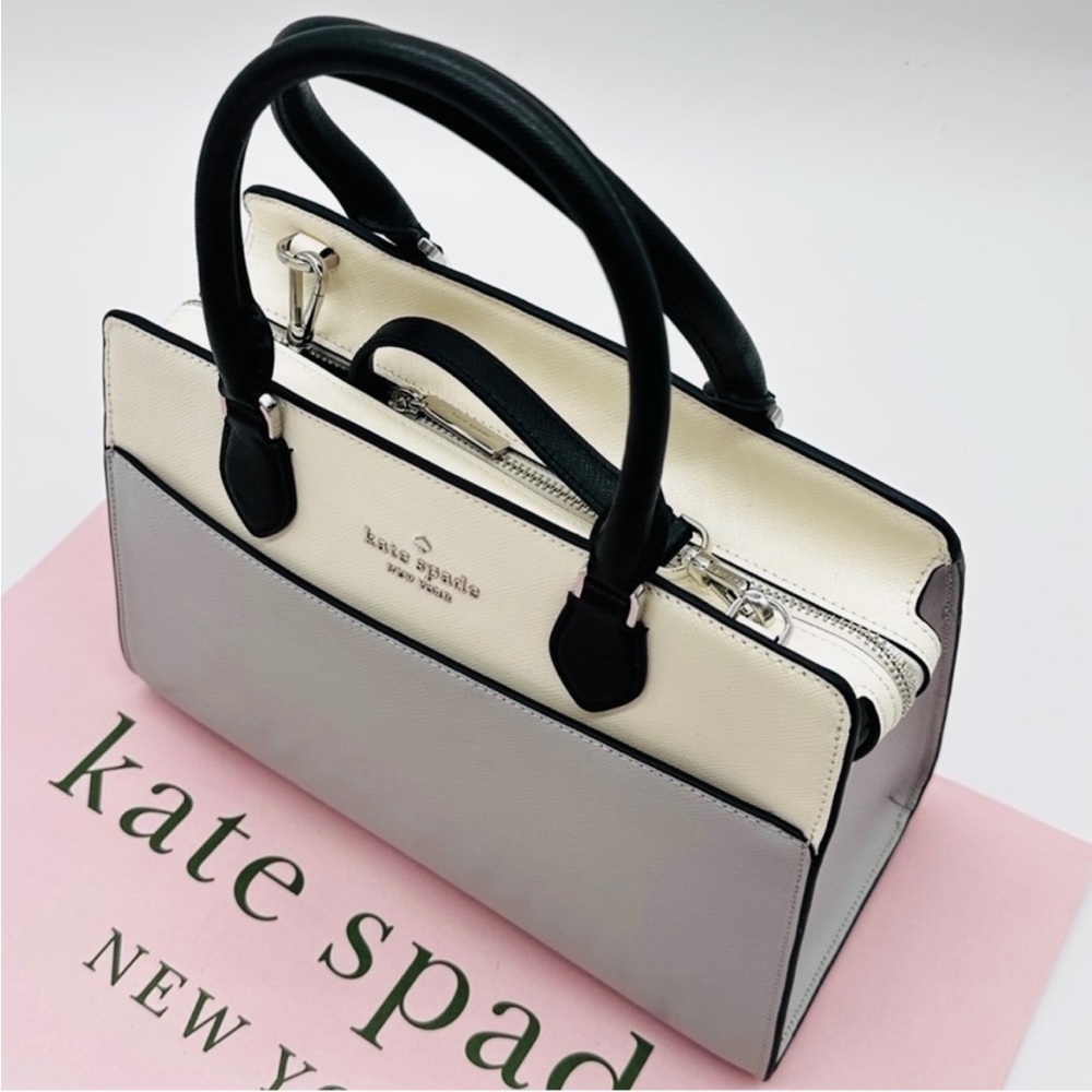Kate Spade Madison Saffiano Leather Medium Satchel Bag& Large Slim Bifold
Wallet - Picture 8 of 15